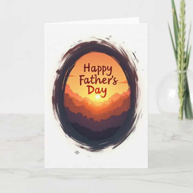 Radiant Fathers Day Dawn Card (Front)