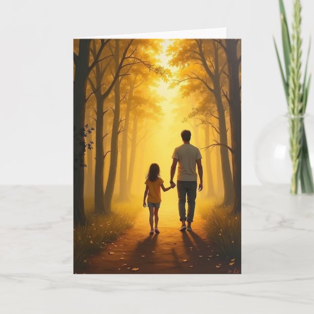 Radiant Fathers Day Path Card (Front)