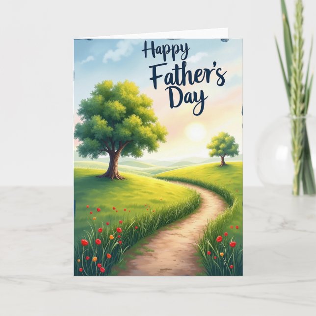 Radiant Fathers Day Vista Card (Front)