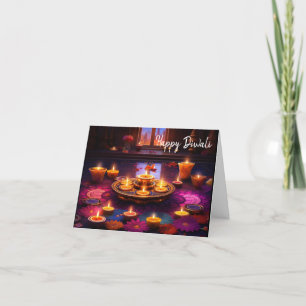 Radiant Festivities: A Diwali Celebration Holiday Card