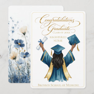 Radiant Floral RN Graduation Art 