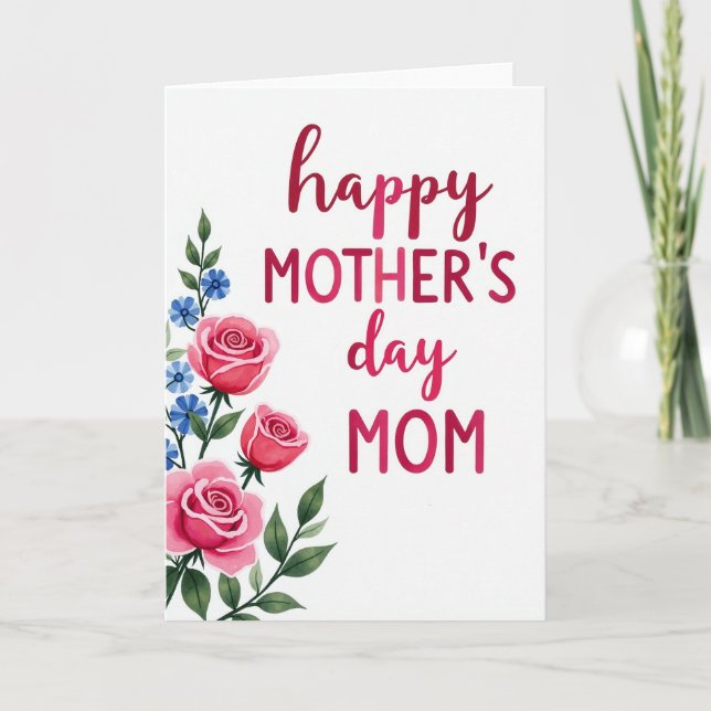 Radiant Floral Tribute Card (Front)