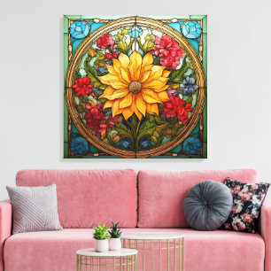 Radiant Florals Canvas Print