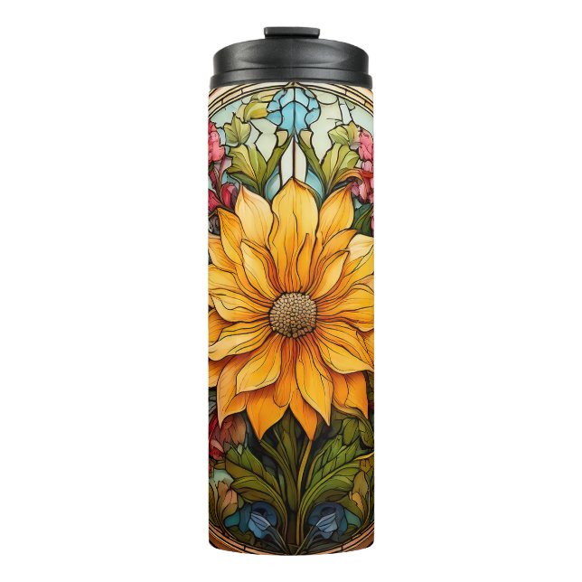 Radiant Florals Thermal Tumbler (Front)