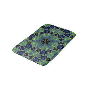 Radiant Fractal Symphony Bath Mat
