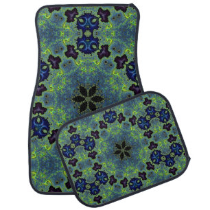 Radiant Fractal Symphony Car Floor Mat
