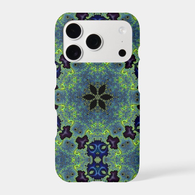 Radiant Fractal Symphony Iphone Case (Back)