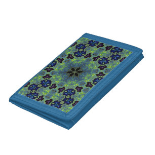 Radiant Fractal Symphony Tri-fold Wallet