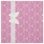 Radiant Frosted Orchid Damask with Butterfly Fabric