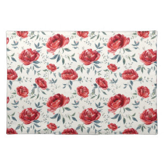 Radiant garden of confidence pattern cloth placemat