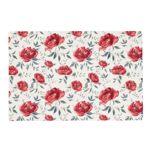 Radiant garden of confidence pattern placemat (Front)