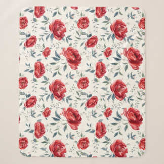 Radiant garden of confidence pattern sherpa blanket