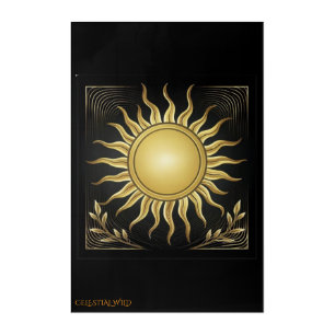 Radiant Geometric Majesty Signature Acrylic Wall A Print