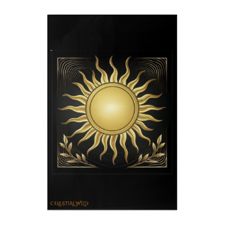 Radiant Geometric Majesty Signature Acrylic Wall A Print