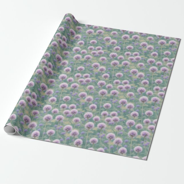 Radiant Giant Onion Wrapping Paper (Unrolled)
