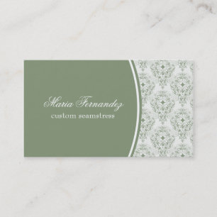 Radiant Glam Business Card, Clover Green Card