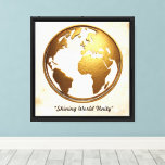 &quot;Radiant Globe Majesty&quot; Canvas Print