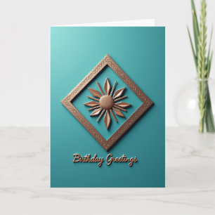 Radiant Gold Emblem Card