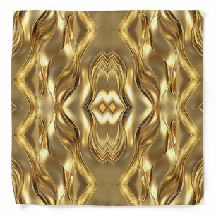 Radiant Golden Pattern Bandana