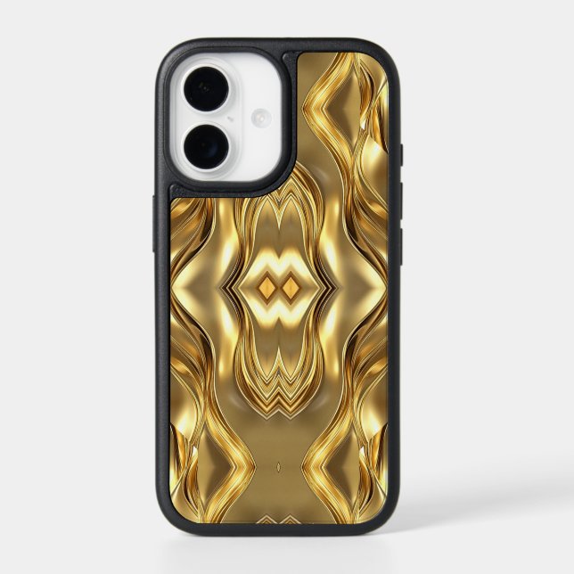 Radiant Golden Pattern Otterbox iPhone Case (Back)