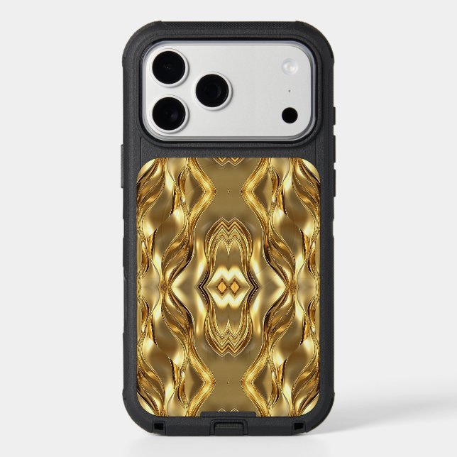 Radiant Golden Pattern Otterbox iPhone Case (Back)