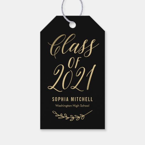 Radiant Grad Editable Color Graduation Favor Tag