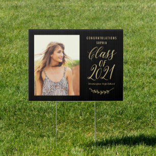 Radiant Grad EDITABLE COLOR Graduation Yard Sign