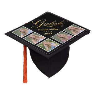 Radiant Graduation Memories • Personalized Photo Cap Topper