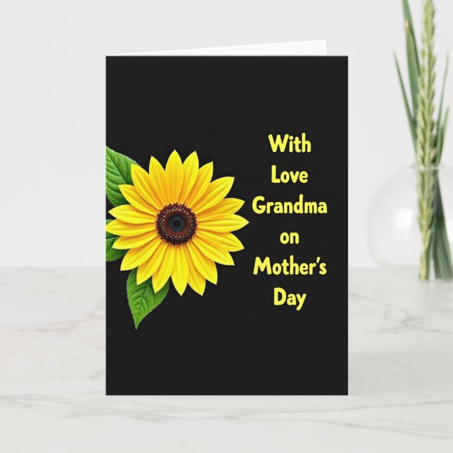 Radiant Grandmas Day Bloom Card (Front)