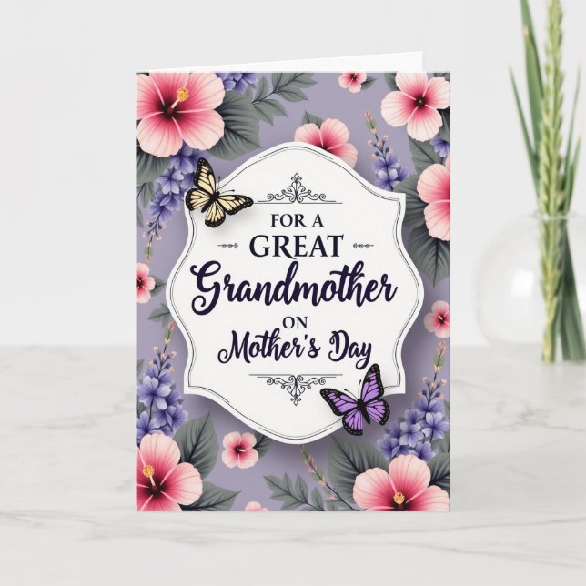 Radiant Grandmothers Day Love Card (Front)