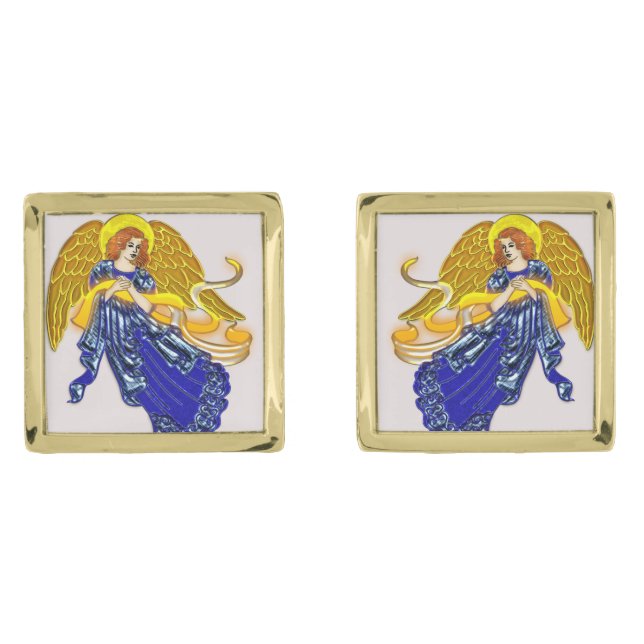 Radiant Guardian Angel  Cufflinks (Front)