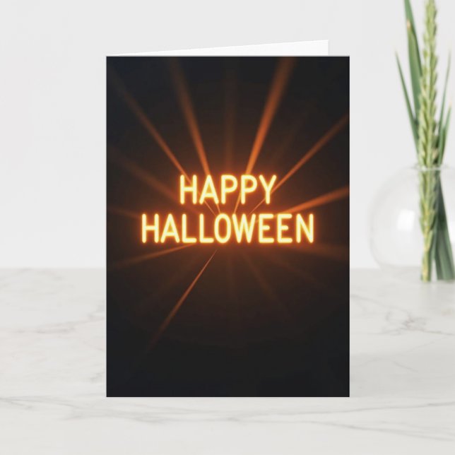 Radiant Halloween Message Card (Front)
