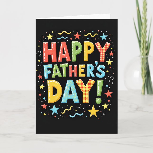 Radiant Happy Fathers Day Card (Front)
