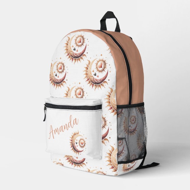 Radiant Harmony — Artistic Backpack Design (Back Corner Right)
