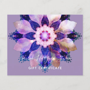 Radiant Harmony   Luminous Floral Mandala Flyer