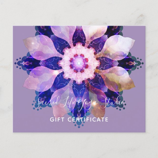 Radiant Harmony | Luminous Floral Mandala Flyer (Front)