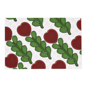 Radiant Heart Flower Botanical Placemat