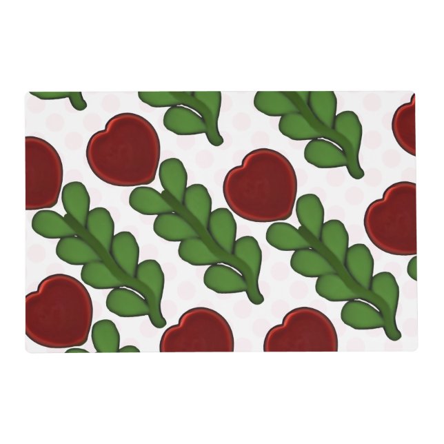  Radiant Heart Flower Botanical  Placemat (Front)