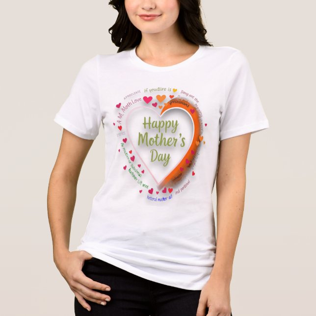 Radiant Heart – Happy Mother's Day Celebration Tri-Blend Shirt (Front)
