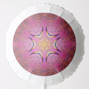 Radiant Heart Kaleidoscope Balloon