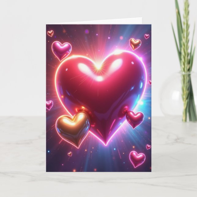 Radiant Heart Mothers Day Card (Front)