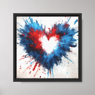 Radiant Heartburst Canvas Print
