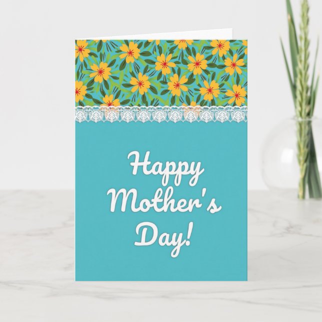 Radiant Heartfelt Mothers Day Card (Front)