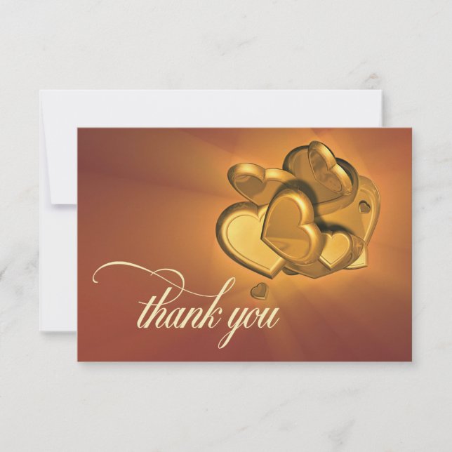Radiant Hearts Thank You Card (Version 1) (Front)