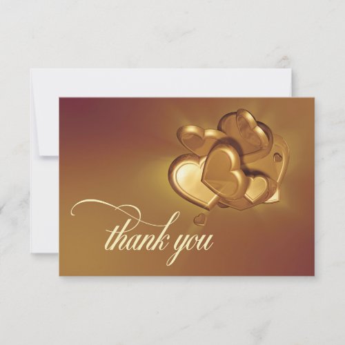 Radiant Hearts Thank You Card Version 3