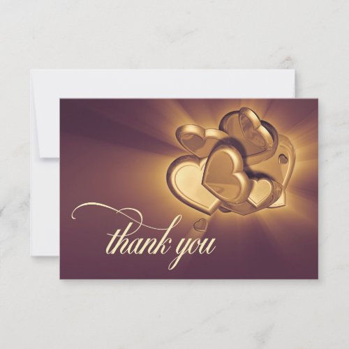 Radiant Hearts Thank You Card Version 4