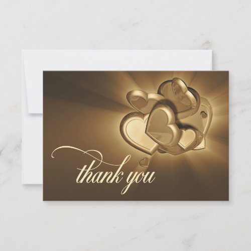 Radiant Hearts Thank You Card Version 5