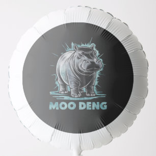 Radiant Hippo Moo Deng Balloon