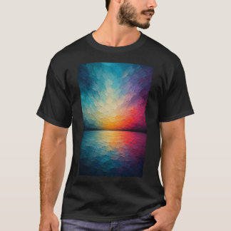 Radiant Horizon | Abstract Reflections T-Shirt