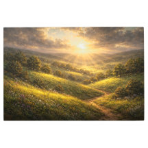 Radiant Horizon: Eternal Morning Oil Painting